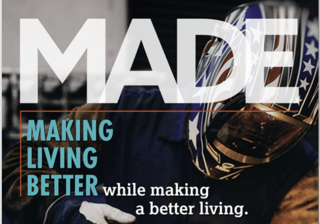 An image of MADE magazine, a workforce development publication